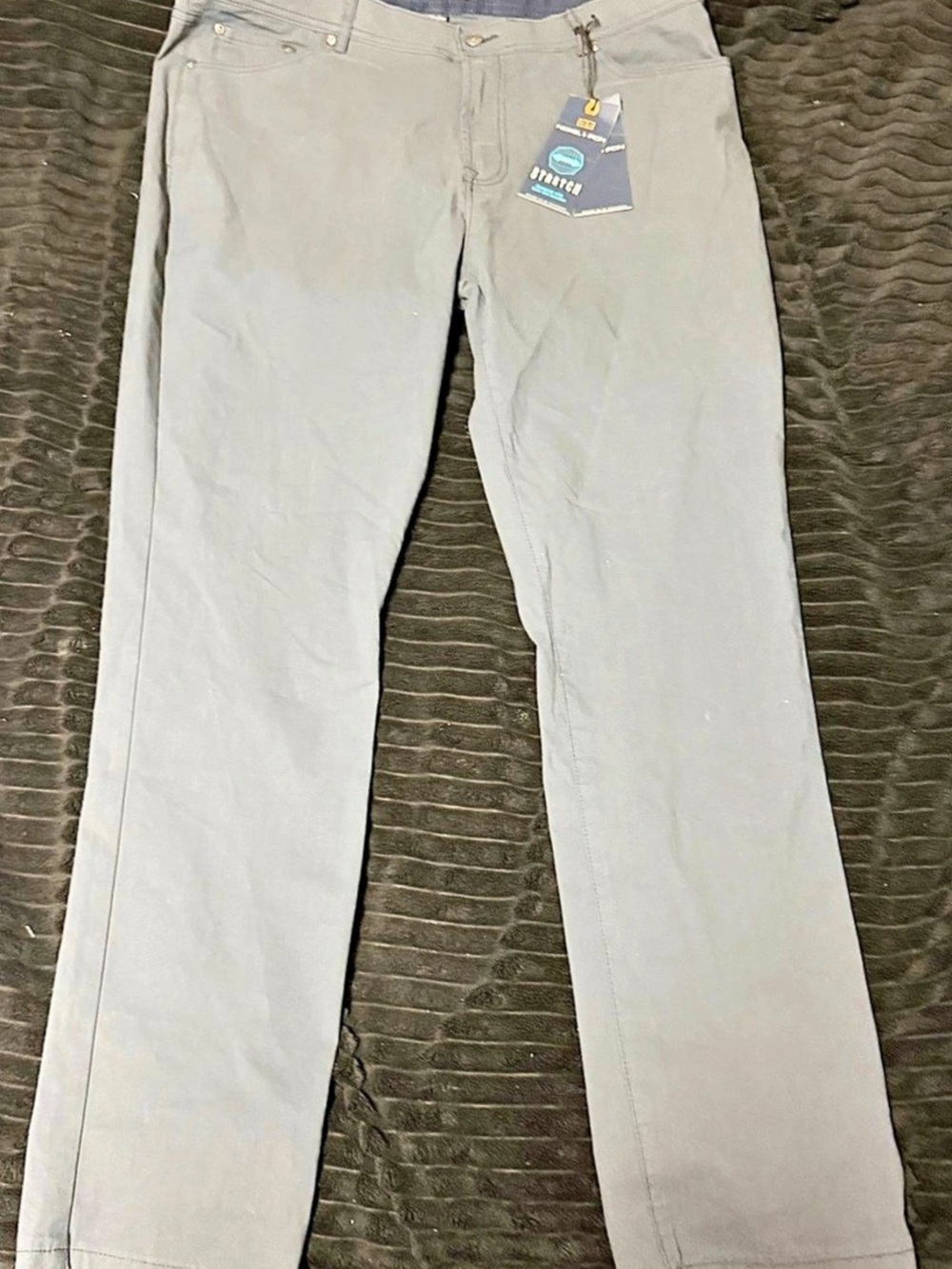 Nickel & Iron Slim Taper Stretch Pants in Gray Waist 38/32